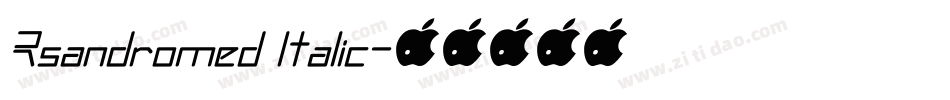 Rsandromed Italic字体转换